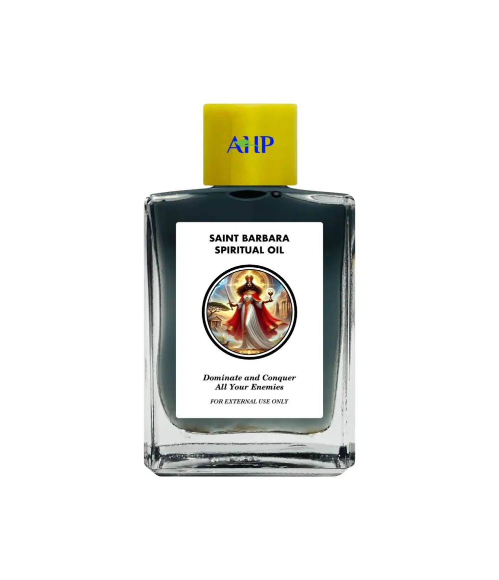 Saint Barbara Spiritual Oil, Ultimate Protection, Power Booster and Enemy Conqueror