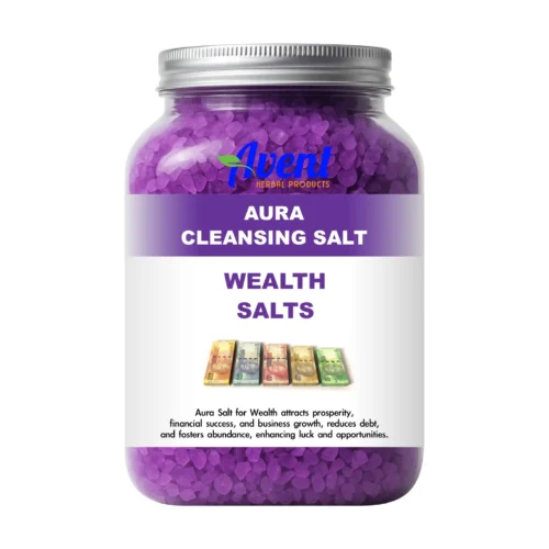 Aura Salt for Wealth, Prosperity Cleanser, Abundance Magnet and Financial Healer