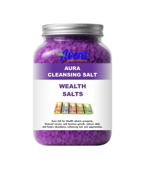 Aura Salt for Wealth, Prosperity Cleanser, Abundance Magnet and Financial Healer
