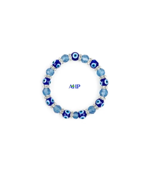 Evil Eye Gemstone Bracelet for Protection Against Negativity and Hexes