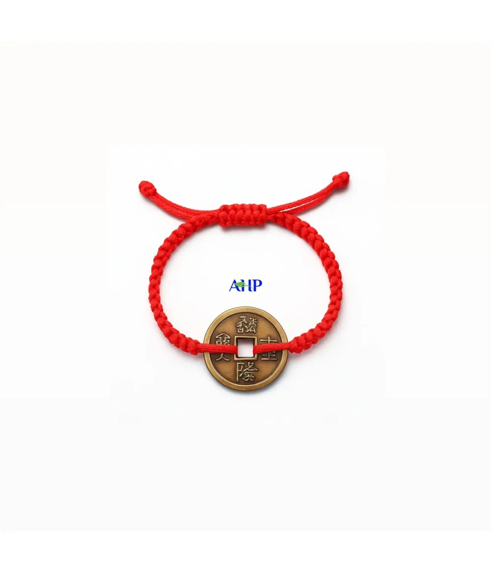 Golden Coin Charm Bracelet, Wealth Attractor and Daily Protection Talisman