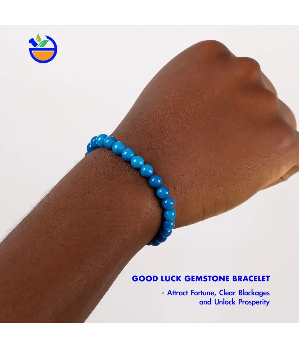Good Luck Gemstone Bracelet, Attract Fortune, Clear Blockages and Unlock Prosperity