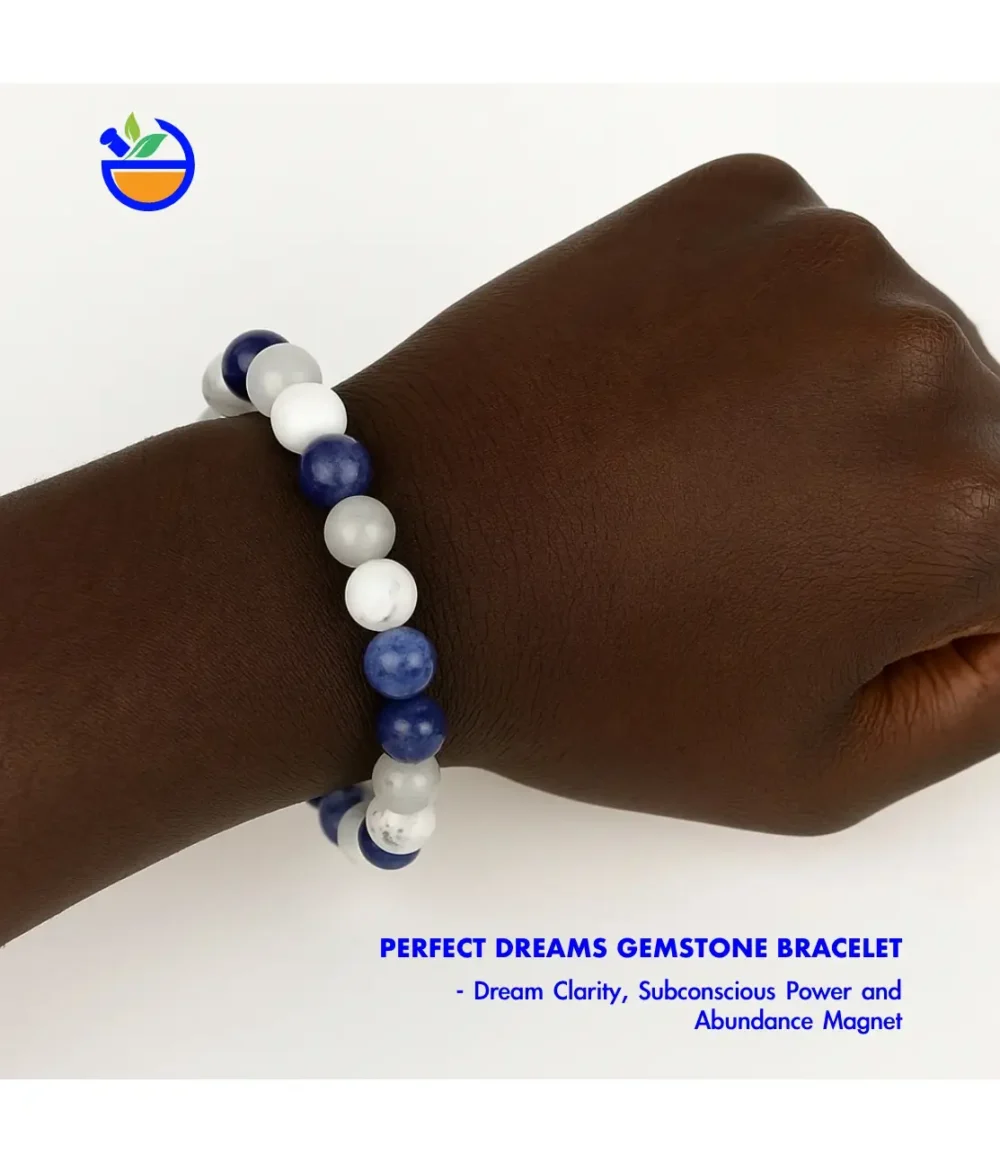 Perfect Dreams Gemstone Bracelet, Dream Clarity, Subconscious Power and Abundance Magnet