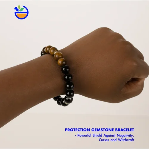 Protection Gemstone Bracelet, Powerful Shield Against Negativity, Curses and Witchcraft