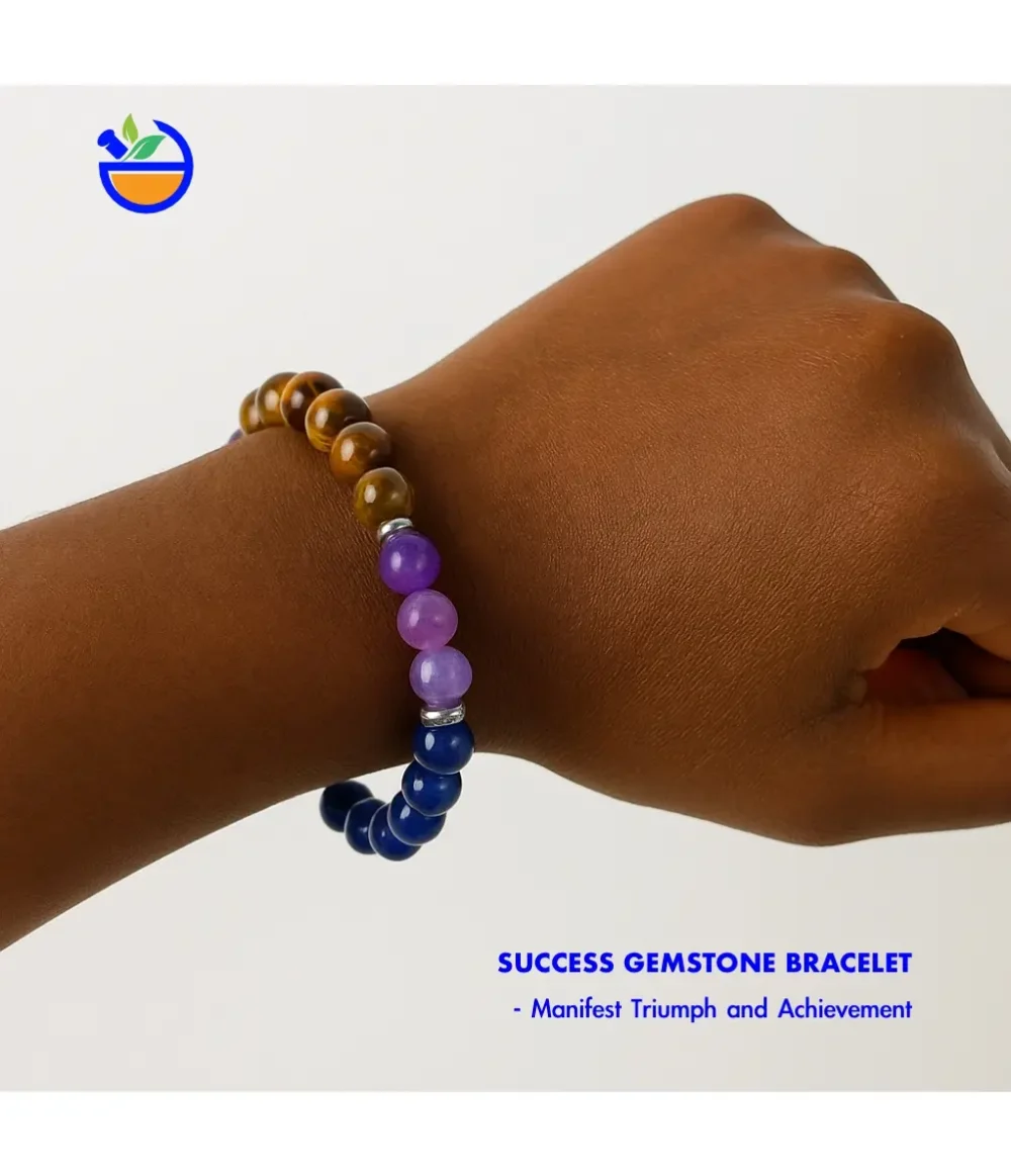 Success Gemstone Bracelet, Manifest Triumph and Achievement