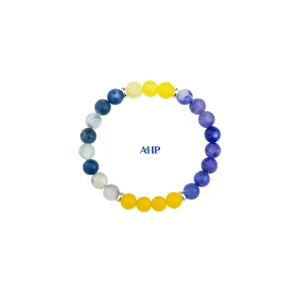 Wealth Gemstone Bracelet, Natural Crystal Magnet for Money and Abundance