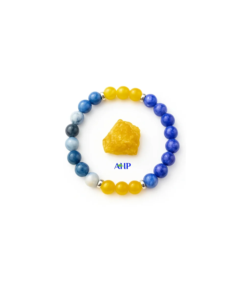 Wealth Gemstone Bracelet, Natural Crystal Magnet for Money and Abundance