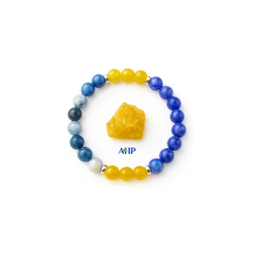 Wealth Gemstone Bracelet, Natural Crystal Magnet for Money and Abundance