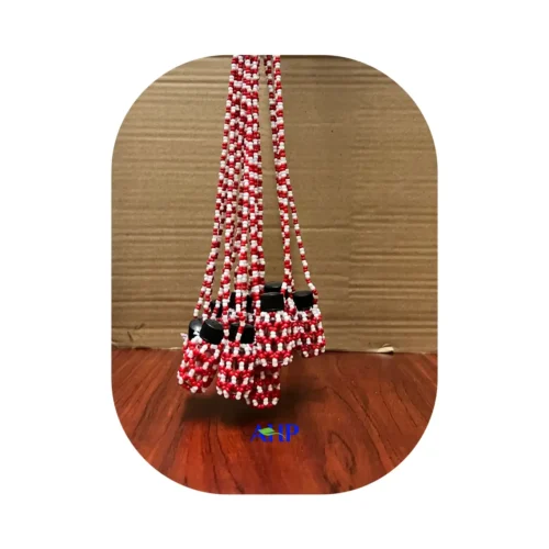 Muthi Bottle, Container Only, Red White