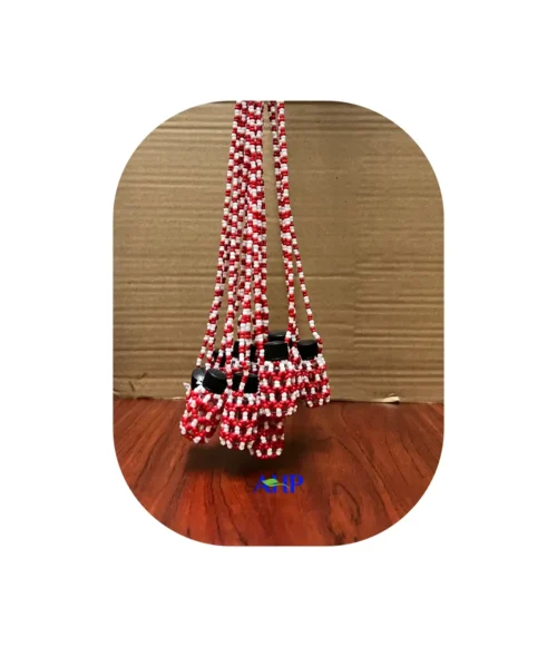 Muthi Bottle, Container Only, Red White