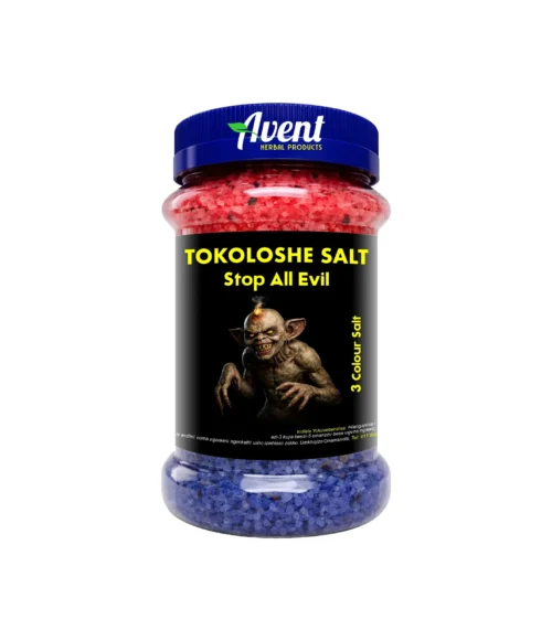 Tokoloshe Salt 3 Colors, Stop All Evil - Reversal blend combining Yellow, Blue, and Red salts.