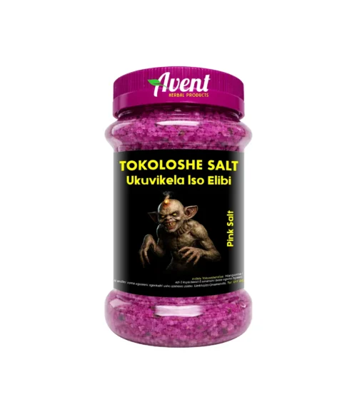 Tokoloshe Salt Pink, Ukuvikela Iso Elibi - Protect against the evil eye, envy, jealousy, and unwanted external influences.
