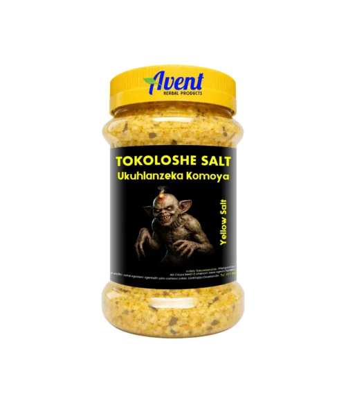 Tokoloshe Salt Yellow, Ukuhlanzeka Komoya - Repel Negative Entities, Protection, Spiritual Balance and Dark Forces.