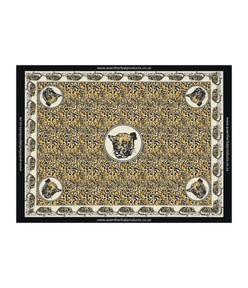 Leopard Spot Cream-Yellow Khanga – Traditional African Polyester Wrap