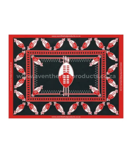 Shield Black Khanga - Traditional Polyester Khanga Shield Black Khanga - Traditional Polyester Khanga