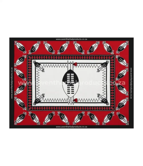 Shield White Khanga Shield White Khanga - Traditional Polyester African Wrap Cloth