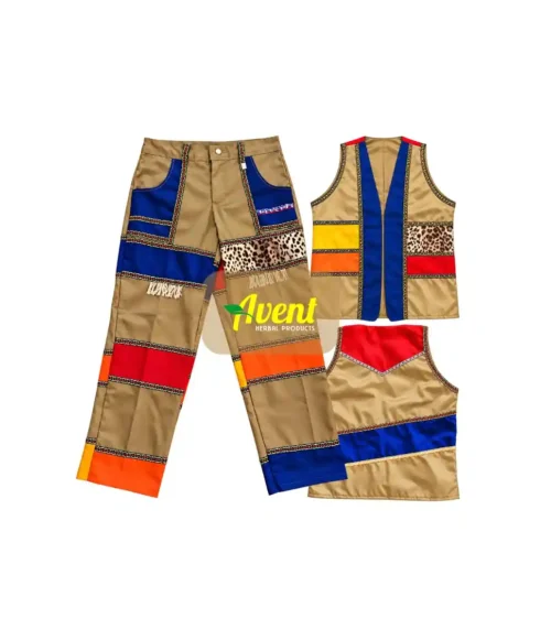 Umblaselo Zulu Mens Wear 2-Piece Set – Authentic Traditional African Attire